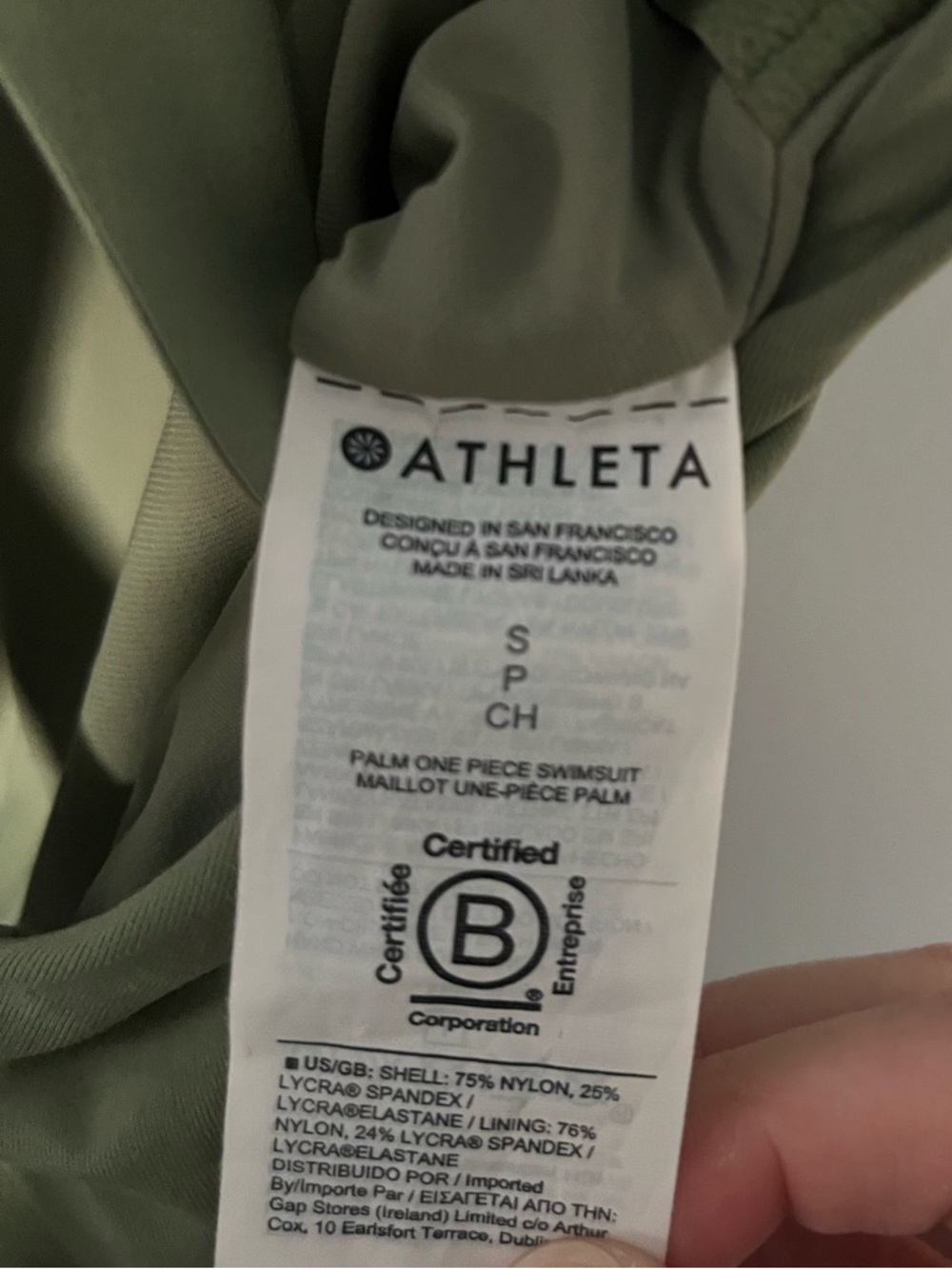 Athleta Olive Green One-Piece - Picture 5 of 5